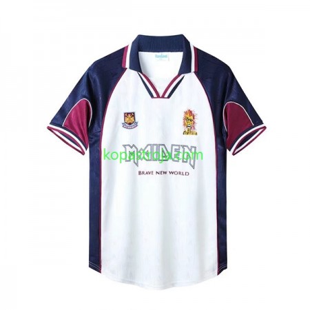 Billiga Fotbollströjor West Ham United Iron Maiden 1999 Retro Borta tröja Kortärmad